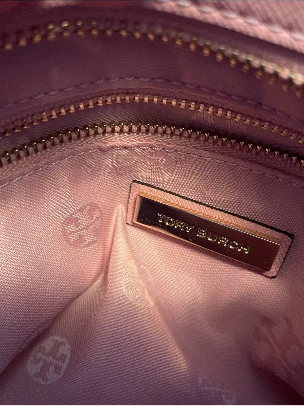 Tory Burch Pink Leather Crossbody Satchel